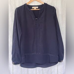 Michael Kors Navy Blue Blouse EUC Size Medium